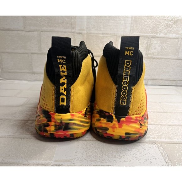 Adidas Dame 5 Dame Goose Bold Gold/Shock Red/Core Black BB9315 size 18 Big Tall - Picture 5 of 11